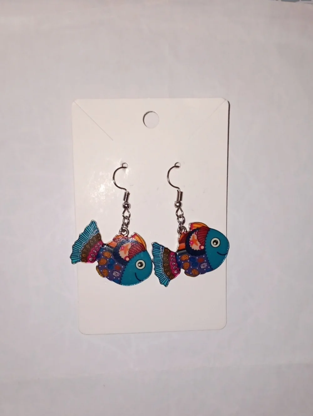 Colorful Fish 🐟 Enamel Drop Earrings New!